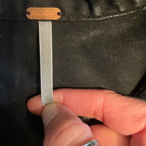 Free People Washed Black Jean Jacket - Picture 8 of 13